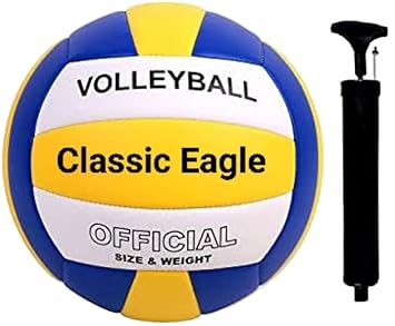 Super Volley Ball 18 Size -4 with Air Pump Official Size and Weight(Pack of 1) Volleyball - Size: 4 (Standard, Pack of 1, Multicolor)