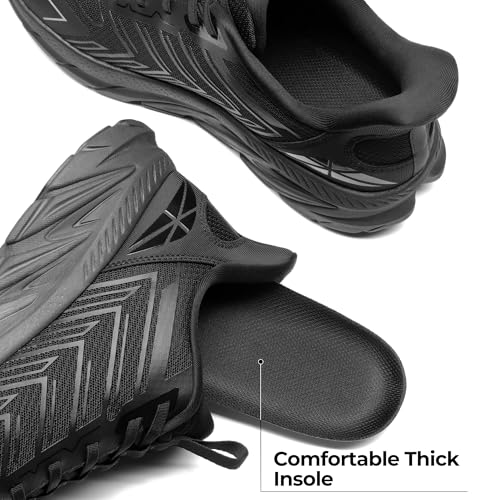 Image of ALLSWIFIT Mens Slip On Walking Shoes Running Sneakers | Comfortable, Tennis, Breathable, Non Slip, Cushion, Lightweight, Athletic, Gym, Workout, Cross Training, Fashion