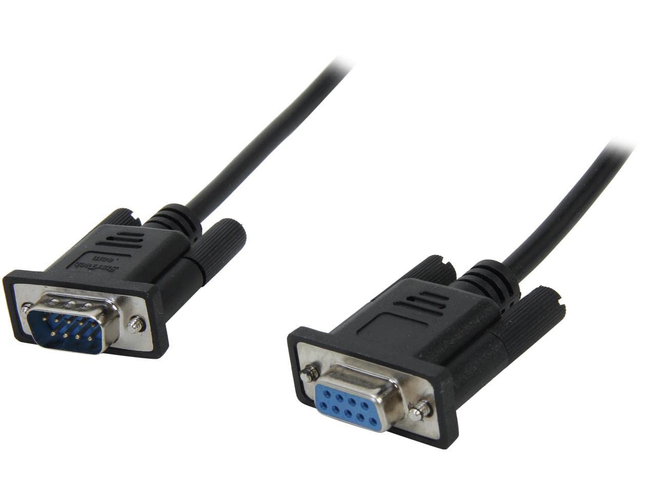 StarTech 1m DB9 RS232 Serial Null Modem Cable, Black (SCNM9FM1MBK)