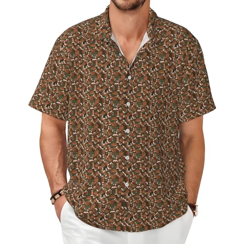Chemise football homme vert manches courtes en tissu doux et respirant