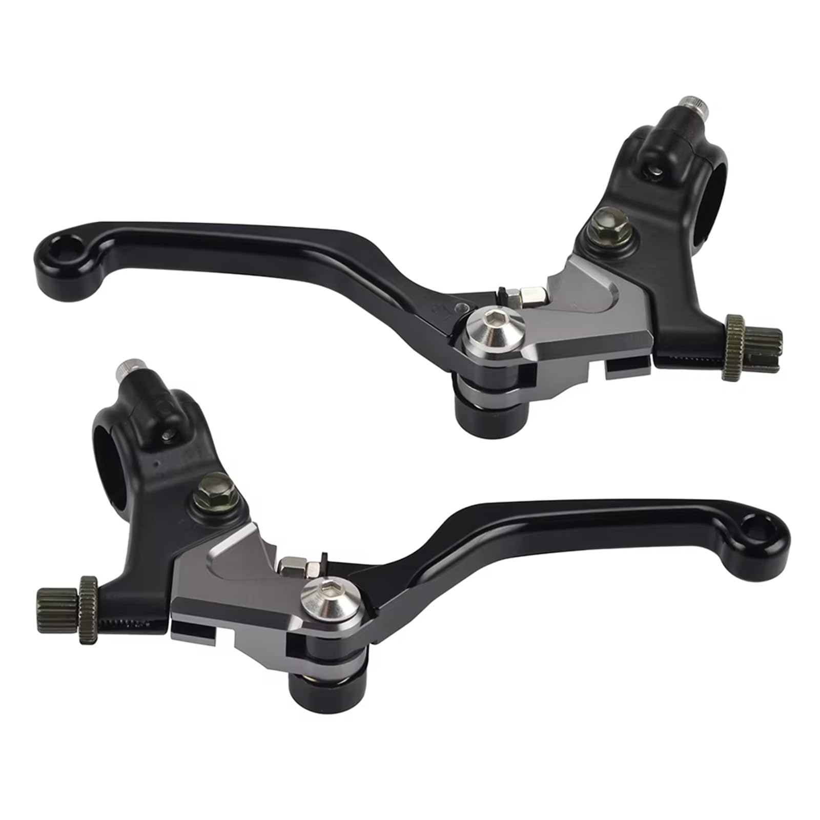 Clutch Lever Handlebar For Kawasaki For KX125 For KX250 For KX450 For KX60 For KX80 For KLX 250 For KDX250 Motorcycle Clutch For RM125 For RM250(Set Black)