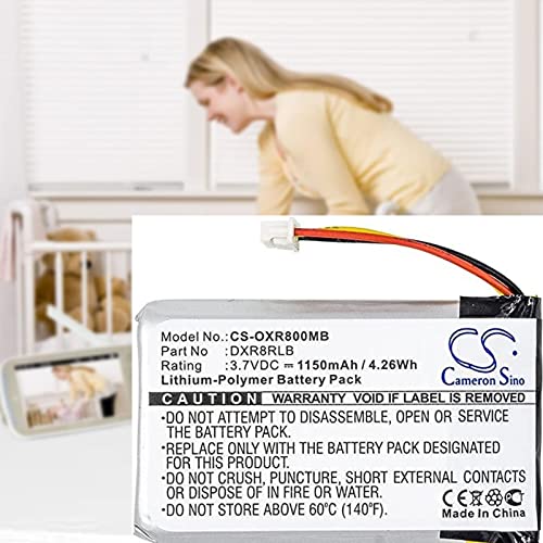 CS Cameron Sino 1150mAh Replacement Battery for Infant Optics DXR-8 Wireless Monitor, DXR-8 Video Babymonitor, DXR-8, DXR8RLB, SP803048, Luvion Grand Elite 2