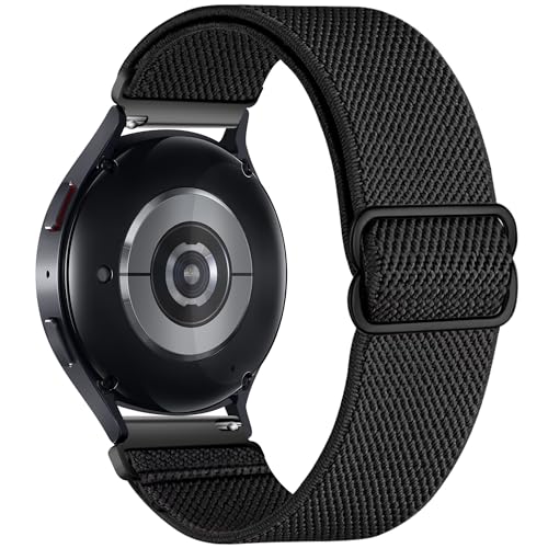 BMBEAR �L�k���o���h Samsung Galaxy Watch�o���h 7/FE/6/5/4/3 & Watch 5 Pro & 6/4 Classic & Gear S3/S2�ɑΉ� �\�t�g�t�@�b�V���� �i�C�����ґg�S���X�g���b�v 20mm 22mm
