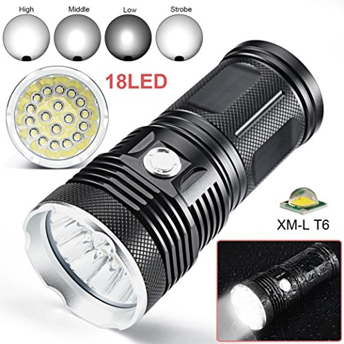Coerni 45000 Lumens LED Flashlight - Super Bright, 3 Modes, 18 x CREE