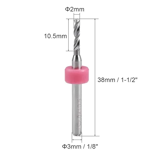 Vista 13 de uxcell Brocas para PCB, 0.028 in, carburo de tungsteno, herramienta rotativa, joyería, grabado CNC, placa de circuito de impresión, micro brocas