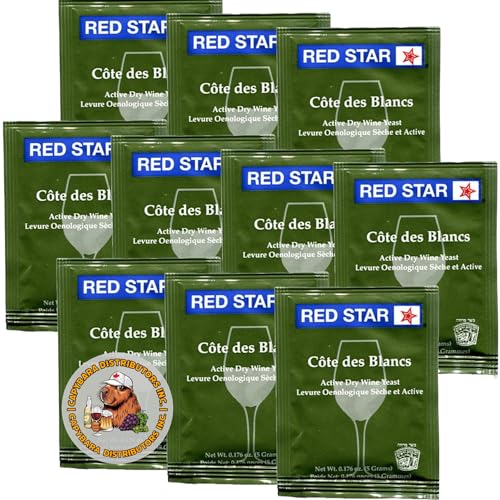 Red Star Cotes Des Blancs Wine Yeast (10PK) CAPYBARA Distributors Inc.