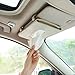 Car Tissues Holder for Car, Visor Tissue Holder, Car Tissue Box, Car Disposable Masks Holder, Mask Dispenser for Car (Beige)