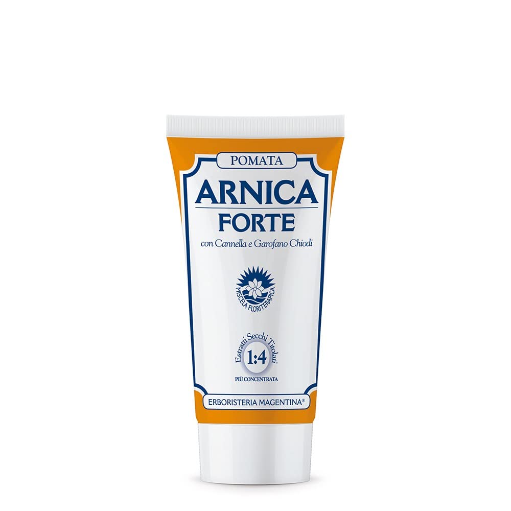 Erboristeria Magentina Arnica Forte Pomata 50 ml - Comodo Formato per Viaggio, Palestra, Ufficio, Scuola - Crema per Contusioni e Dolori