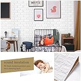 Bibykivn 3D Wandpaneele Selbstklebend 70 cm x 20 M - Tapete Steinoptik Tapete Ziegel, Wasserdicht Wandaufkleber Ziegelstein, Wandtapete für Küche Schlafzimmer, Wohnzimmer, Hintergrund TV-Decor