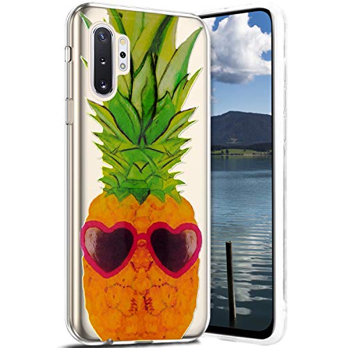 Robinsoni Case Compatible with Samsung Galaxy Note 10 Pro Phone Case Transparent Crystal See Through Cover Glossy Gel Rubber Cover Clarity Ultra Thin Cover Soft Silicone Case for Galaxy Note 10 Pro