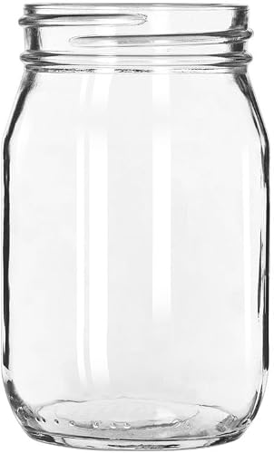 Libbey 92103 Glass 16 Ounce Drinking Jar - 12 / CS