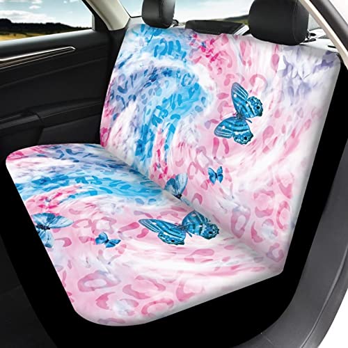 Image of Modysero Butterfly Patterns Automotive Seat Cover Full Set Custom Breathable Elastic Car Seat Cover for Women Soft Comfortable Vehicle Seat Protector Universal Fit Most Cars SUV Trucks