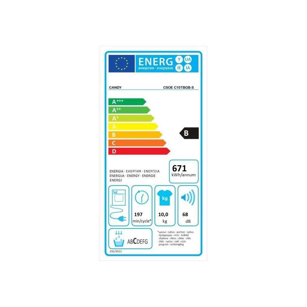 Seche-linge a condensation CANDY CSoe C10TBGB-S Smart Pro - 10 kg - Classe B - Connecté - Noir