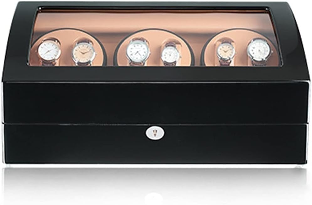 Boîte montre automatique sur table de chevet remontoir silencieux