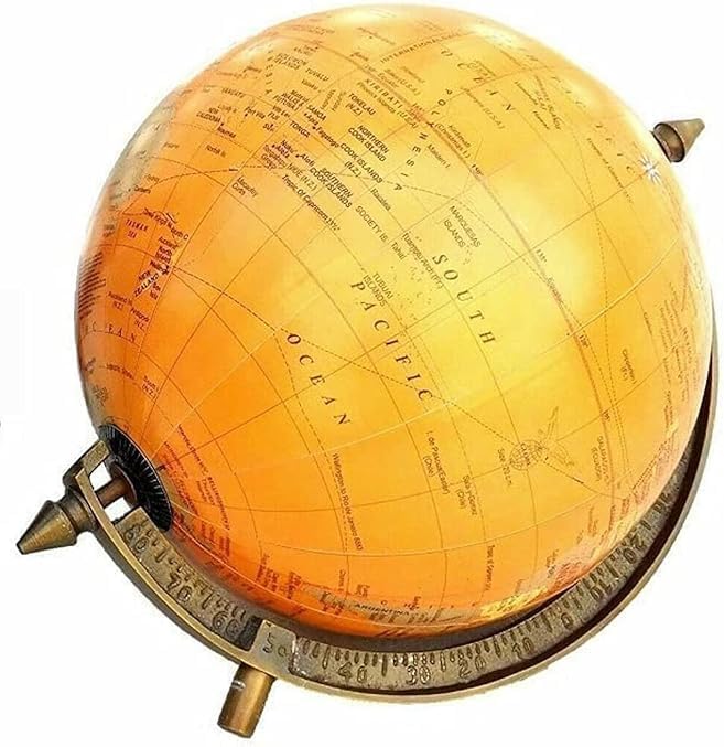 GLOBE Room Decoration Antique Nautical Brass