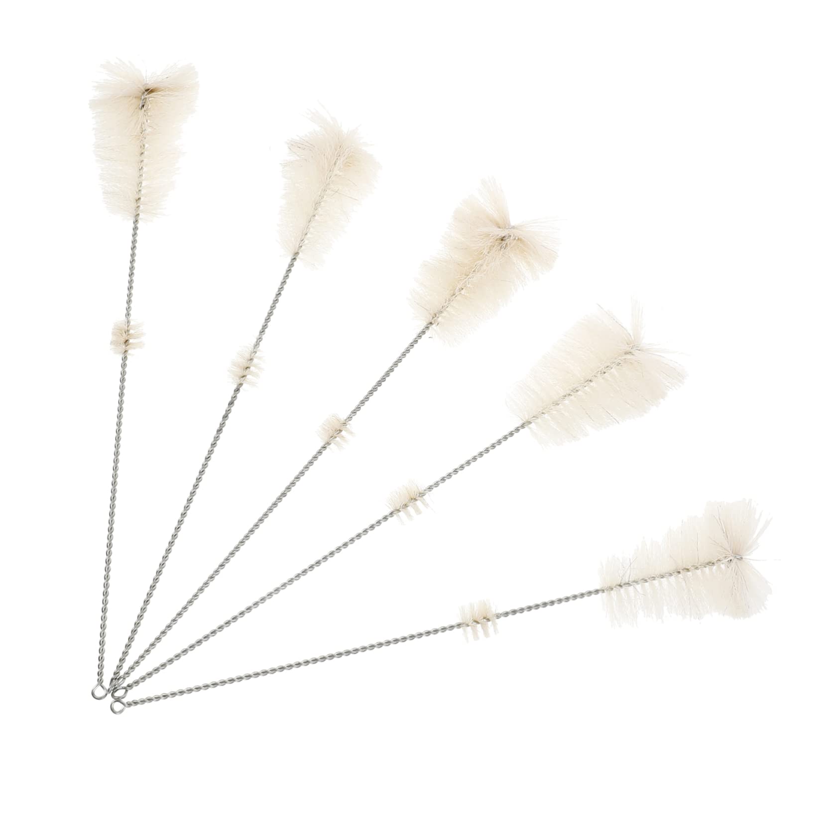 Healeved Chemistry Lab Tools 5pcs Universal Flask Brush Test Tube Brush Beaker Cleaner Straw Cleaning Wall Mountable