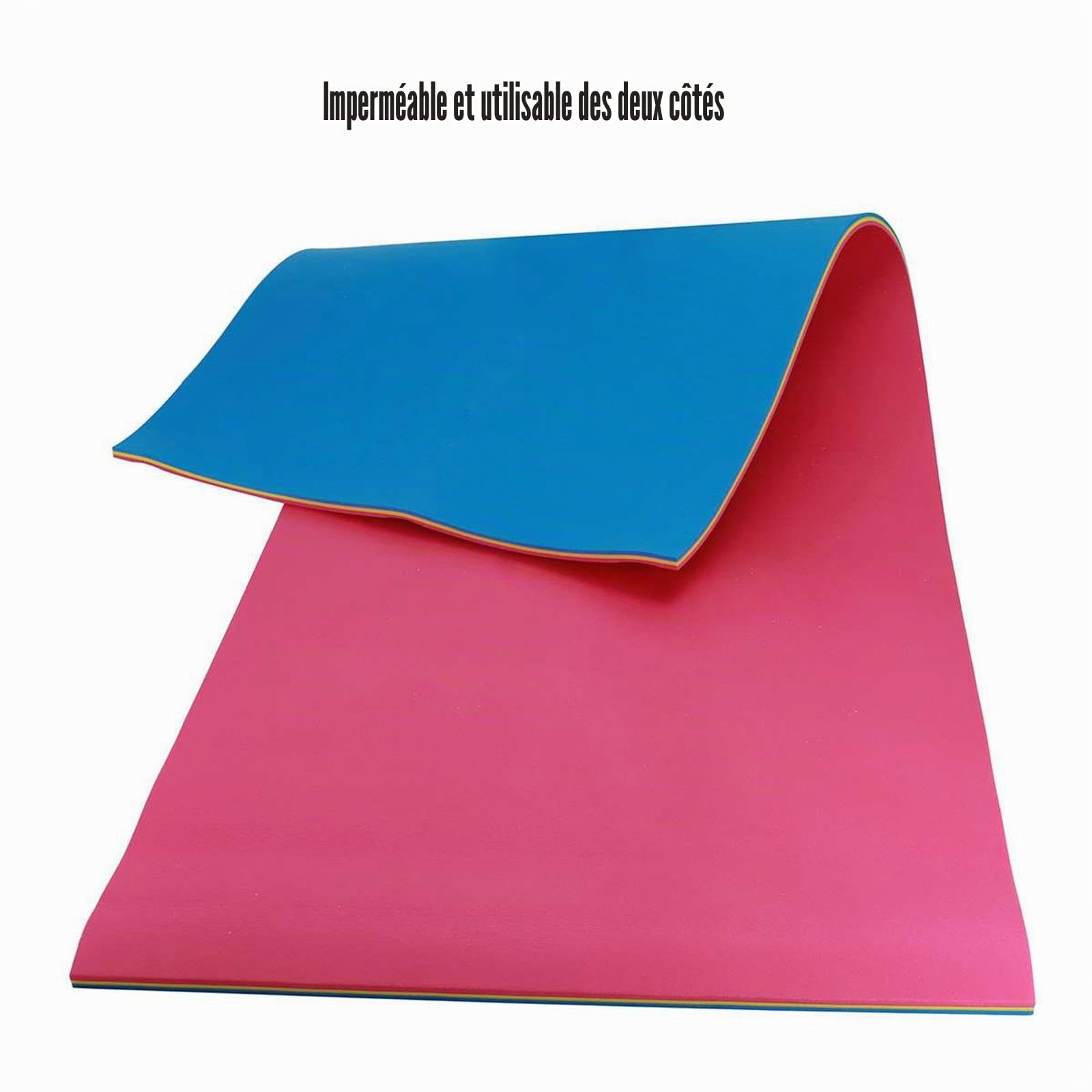 LOVIVER Tapis de flotteur d'eau, portable, tapis de 'été, tapis flottant, couverture d'eau Tapis flottant en mousse souple pour loisirs aquatiques, Bleu