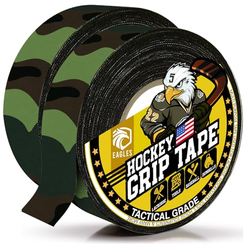 EAGLES Camo Tape Hockey Tape Multipurpose Cloth Tape Roll for Lacrosse Baseball & Softball Bats...