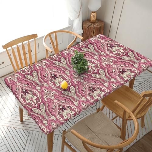 Nappe extensible vintage 152 cm blanche table rectangulaire extérieure et intérieure - 2
