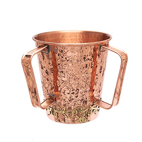 Vaso de mano cobre para lavado Yair Emanuel miniatura 4