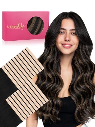 WENNALIFE 3.15 inch Wide Tape in Hair Extensions Human Hair, Tape in Weft