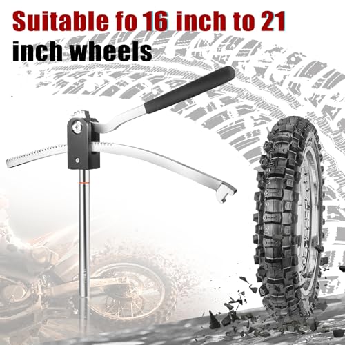 Image of Dirt Bike Tire Changing Tool Kit Complete Package for Motocross, Enduro, Dirt Bikes 16 inch-21 inch Wheels, Includes 15 /17 /20 /25mm Axles, Black