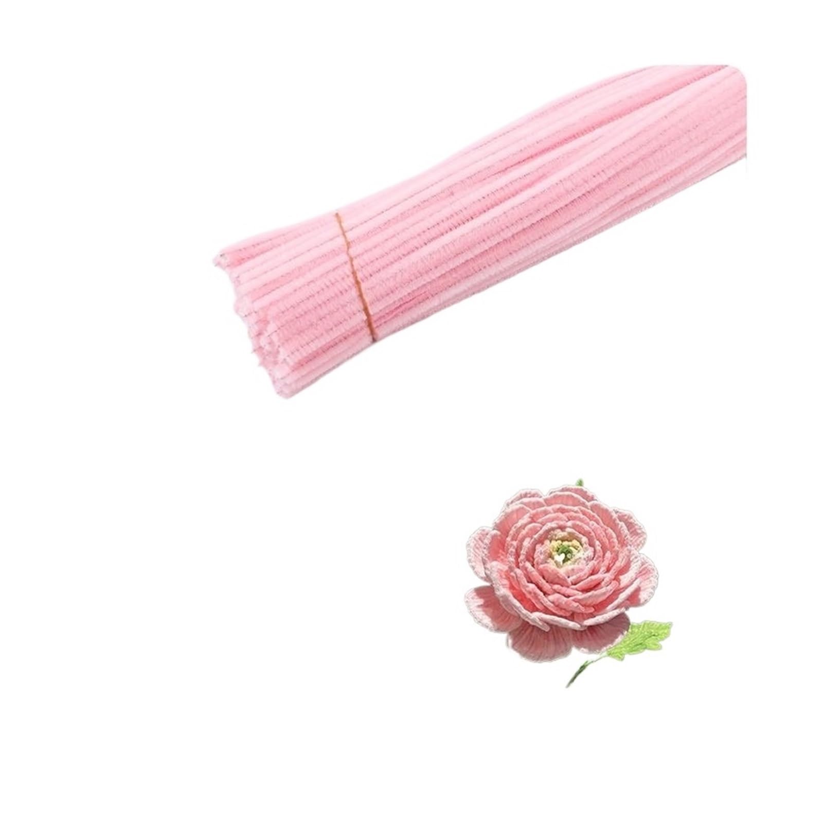 TGDGFKIAS Cure-pipes pour loisirs créatifs, Chenille tiges cure-pipes multicolore paquet de 100-1000 pièces(Color-01,300PCS)