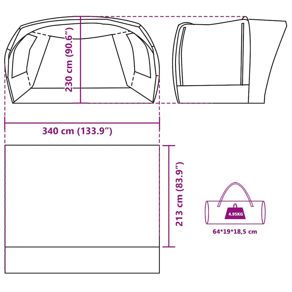 vidaXL Tente de Voiture tentes de Voiture Tente
