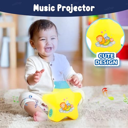 Image of Zest 4 Toyz Star Projector with Gentle Music and Soothing Light Battery Operated Portable Nursery Toy for for Babies, Multicolor