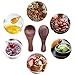 HANSGO 10PCS Small Wooden Spoons, 3.25 Inch Wooden Teaspoons, Cute Little Spoons for Spices, Bath Salt, Grains, Sugar, Coffee, Powder, Dessert, Loose-leaf Tea, Best Gifts, Sturdy & Lightweight