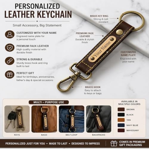 Image of Customized Wallet Combo Gift Set for Men | Faux Leather Wallet, Passport Cover & Keychain with Name & Charm | Personalized Gift for Birthday, Rakhi & Anniversary (Brown wkps)