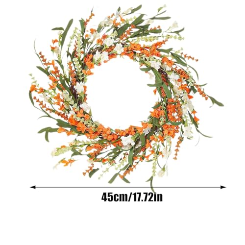 Couronne de fleurs de porte durable pour remplacer les végétaux qui fanent - 6