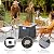 28 Inch Propane Fire Pit Table, 50000BTU Rectangle Fire Table with Cover, Sturdy Steel and Iron Fence Surface, CSA Safety Certified, Companion for Your Garden