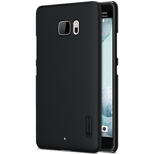 HTC U Ultra Case/Ocean Note Case 5.7” with Screen Protector (Soft), Frosted Shield Matte PC Ultra Thin Slim Light Fit Case, Shockproof Shell Anti-Fingerprint Cover (Frosted Black)