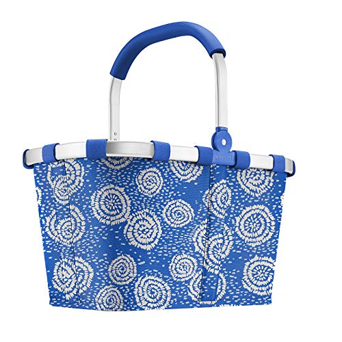 reisenthel carrybag Batik Bleu - Panier de Courses Robuste avec Beaucoup d'espace de Rangement et Une Poche intérieure Pratique - Design élégant et Hydrofuge