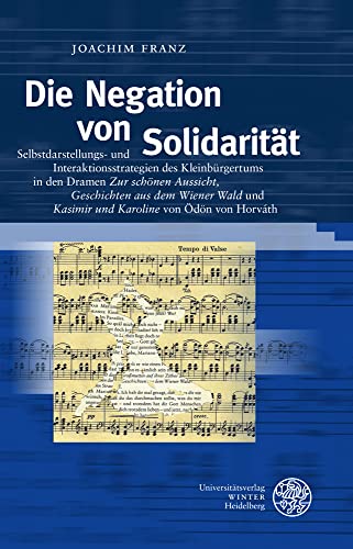 Die Negation von Solidarität: Selbstdarstellungs- und Interaktionsstrategien des Kleinbürgertums in den Dramen ‚Zur schönen Aussicht‘, ‚Geschichten ... zur deutschen Literaturgeschichte, Band 53)