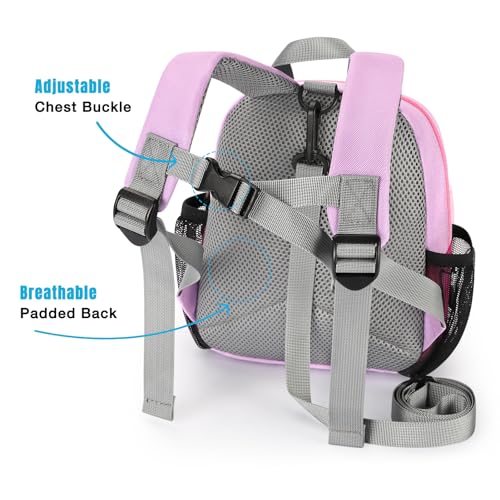 Image of STEAMEDBUN Toddler Backpack Leash for 1-3: Backpack with Leash for Boys Girls - Anti-Lost Harness Backpack for Walking