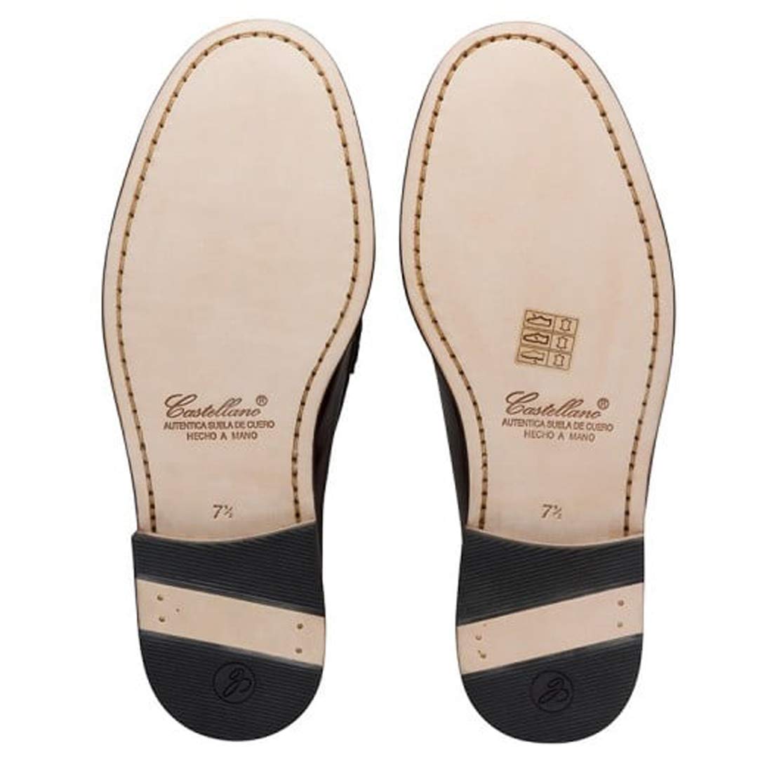 Castellano año 1920 Modelo 800, Zapato Antifaz Piel florentik Negro