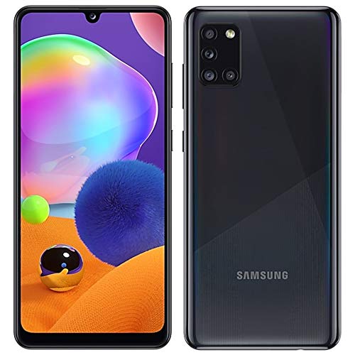Samsung Galaxy A31-128GB / 4GB - A315G/DSL Unlocked Dual Sim Phone w/Quad Camera 48MP+8MP+5MP+5MP GSM International Version (Prism Crush Black)