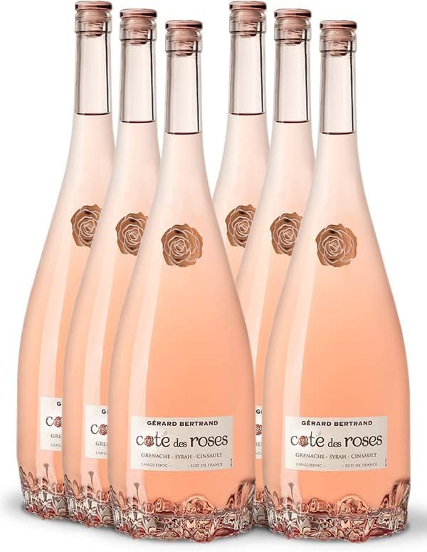 Gérard Bertrand Cote des Roses – Vin Rosé AOP Languedoc – Bouteille Design Rose – 6 Magnum (150cl) – Gérard Bertrand