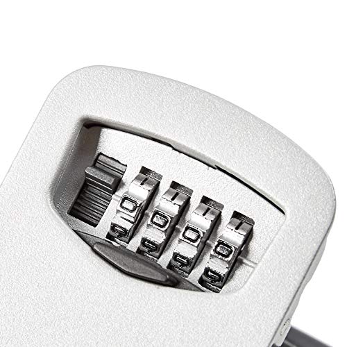 Image of Amazon Basics Wall Mounted Key Storage Box Safe, Combination Lock, Black, 3.4'' x 4.7'' x 1.4''
