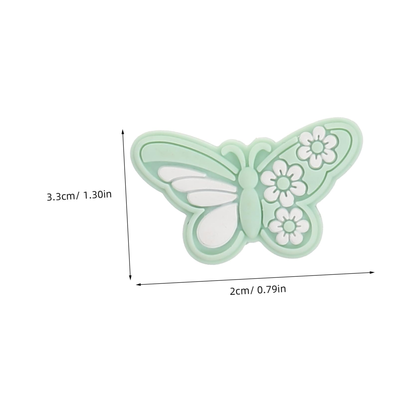 BEBEMOKO 10pcs Butterfly Knitting Needle End Caps Silicone Needle Point Protectors Soft Flexible for Home Professional Use