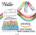 270 PCS Weilder Heat Shrink Wire Connectors Kit - Electrical Terminals - Marine Automotive Crimp Connector - Butt Splices Hook Fork Ring Spade Assortment