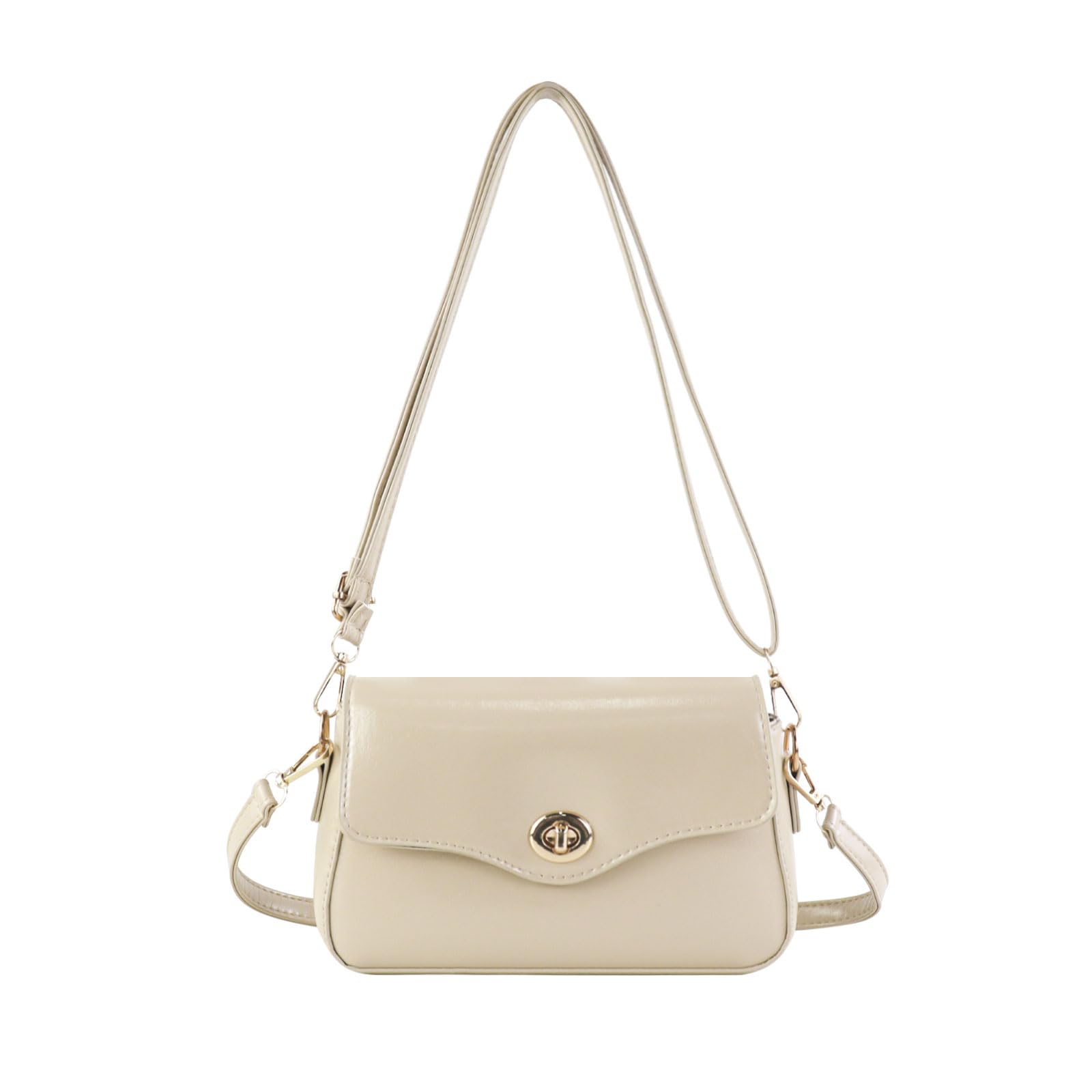 Mała torebka damska ze skóry PU, torba na ramię Crossbody Bag Tashen z 2 paskami, torba na ramię w stylu vintage, na randkę, na co dzień i w podróży
