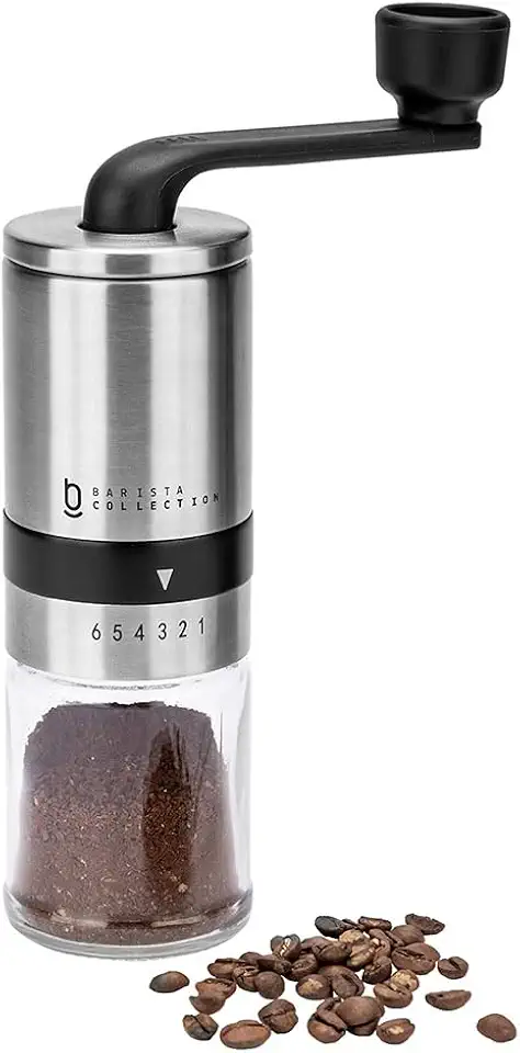 Moedor de Café Grãos Manual Cerâmica Biscuitt Perfectto Barista Collection Inox