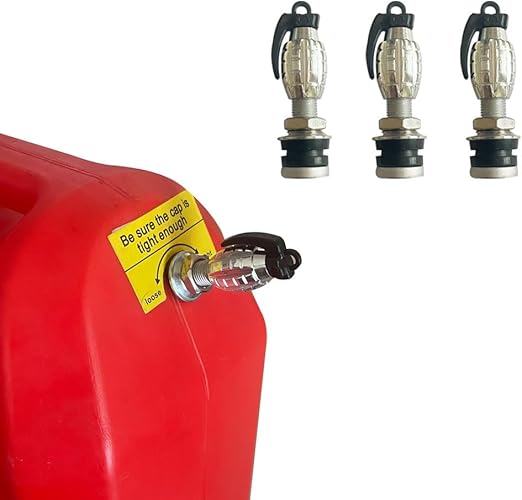 Fuel Gas Can Vent Caps,Fuel Gas Tank Vent Caps,Vent Plug Gas Jug Vent Caps,Metal Gas Can Replacement Vent Plug,Gas Can Replacement Vent Plug for Faster Flowing (Sliver1)