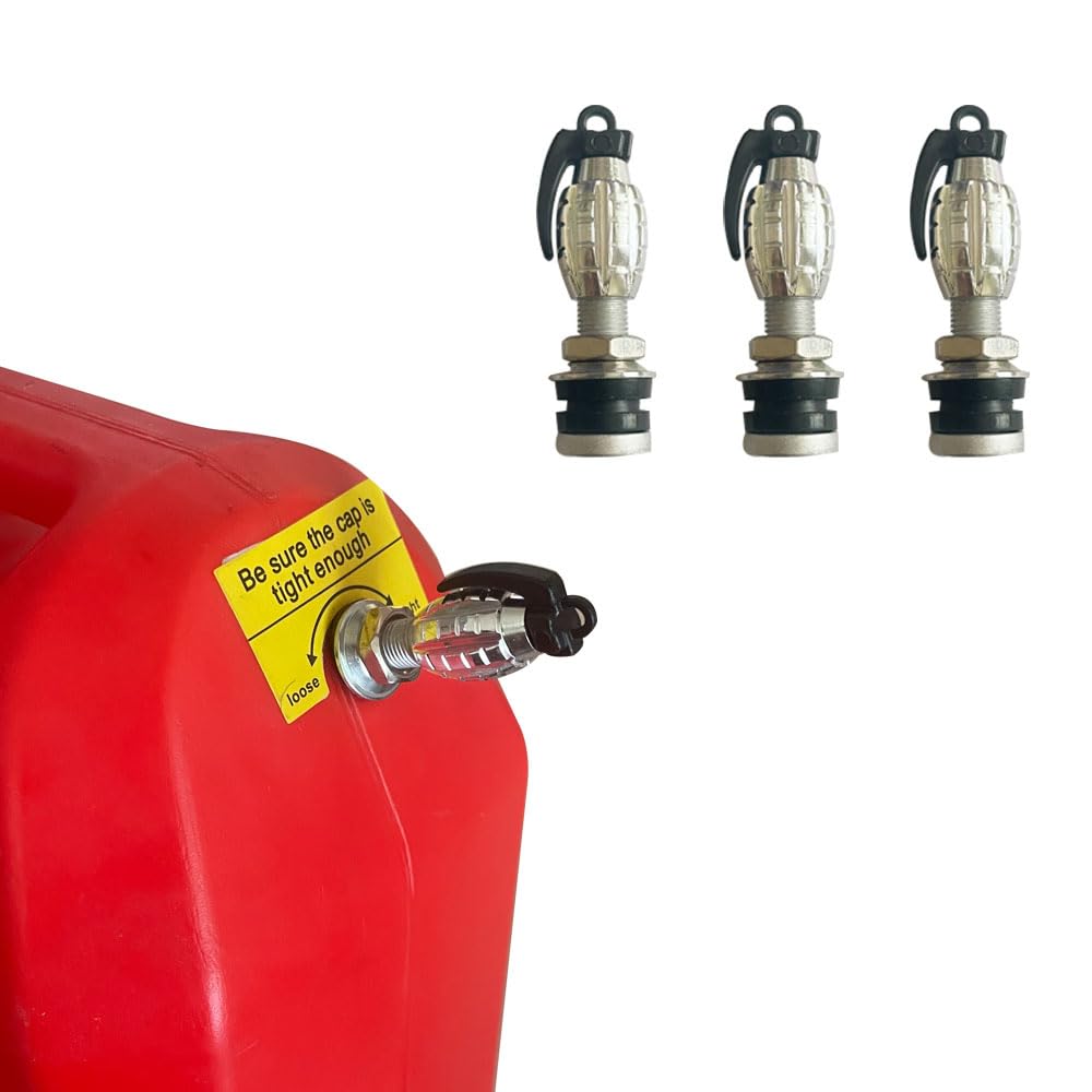 Fuel Gas Can Vent Caps，Fuel Gas Tank Vent Caps，Vent Plug Gas Jug Vent Caps，Metal Gas Can Replacement Vent Plug,Gas Can Replacement Vent Plug for Faster Flowing (Sliver1)