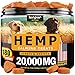 Kinpur Hemp Dog Chews and Calming Treats for Stress, Dog Anxiety Relief - Natural Calming Aid - Stress - Fireworks - Storms - Aggressive Behavior, Hip and Joint Supplement, Natural Anti-Inflammatory