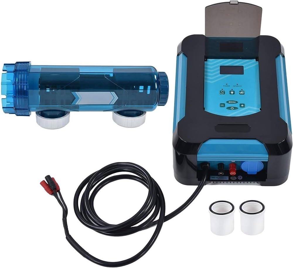Clorador de Agua Salada, 20/30/40/50 g/h Limpieza automática Sistema generador de Cloro para Piscinas de Agua Salada, Clorador generador de Cloro para Piscinas de 25000 galones, 30