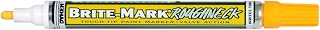 DYKEM Brite-Mark Rough Neck Tough Tip Marker, Yellow, 0.09 inches (84204)